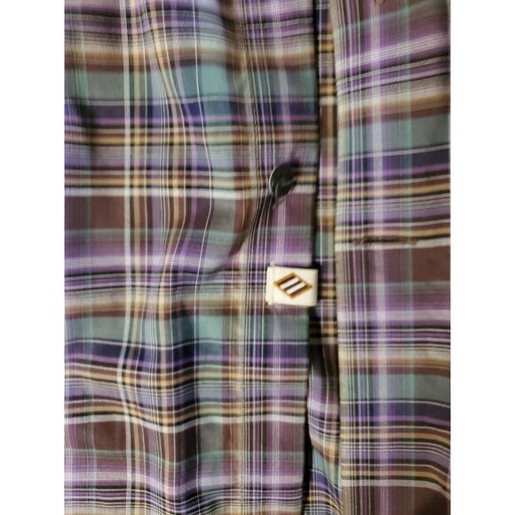 Joseph Abboud Men’s XL Plaid Button-Up Shirt Multicolor Men’s Wearhouse - Picture 2 of 5